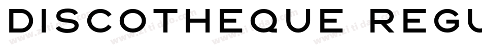 Discotheque Regular字体转换